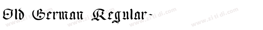 Old German Regular字体转换